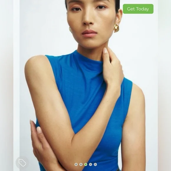 Reformation blue Billy dress - Picture 5 of 5